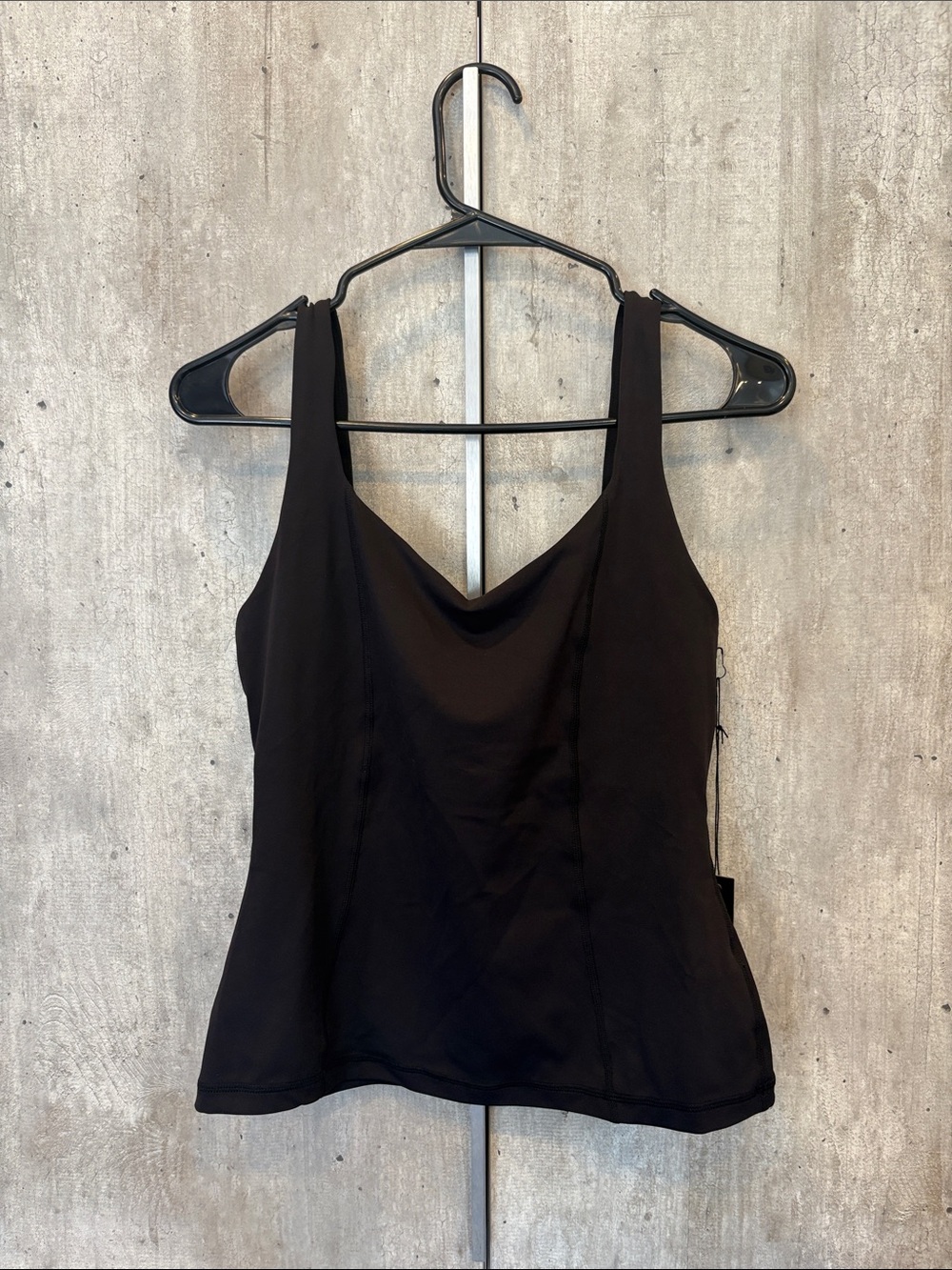 Carbon Black Scoop Neck Tank